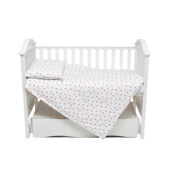 Сменная постель 3 эл Twins Satin Limited Cherry красный/белый
