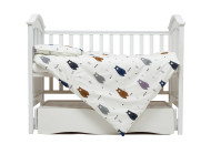 Сменная постель 3 эл Twins Satin Limited Bear синий