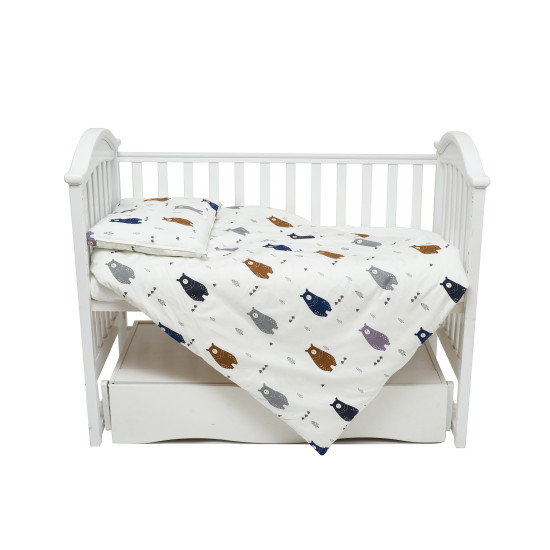 Сменная постель 3 эл Twins Satin Limited Bear синий