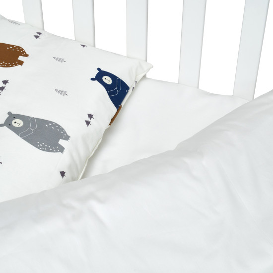 Сменная постель 3 эл Twins Satin Limited Bear синий