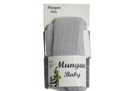 Колготки Mungan bambu 0-6 мес light grey, светло серый