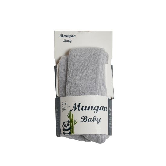 Колготки Mungan bambu 0-6 мес light grey, светло серый