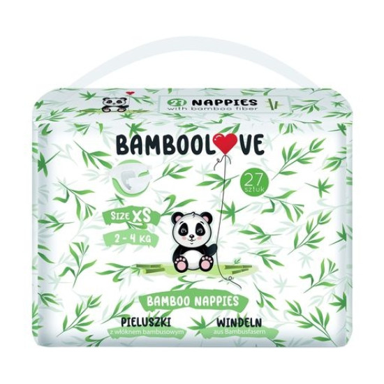 Подгузник Bamboolove, XS (2-4 кг), 27 шт