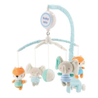 Мобіль Baby Mix плюшевий механічний  Лис і слоник 49414