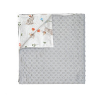 Детский плед Twins Minky Summer 75x80 серый