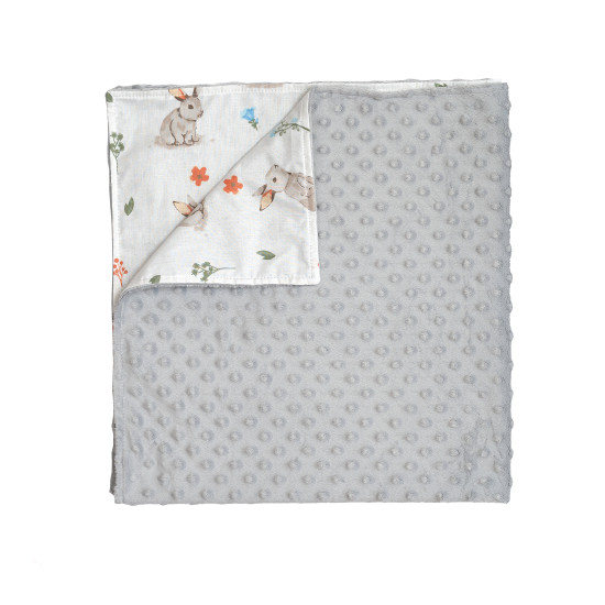 Детский плед Twins Minky Summer 75x80 серый