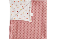 Детский плед Twins Minky Summer 75x80 пудровый розовый