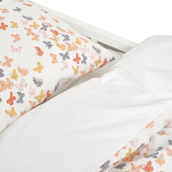 Bedding 4 el Twins Butterfly one and a half coral/gray
