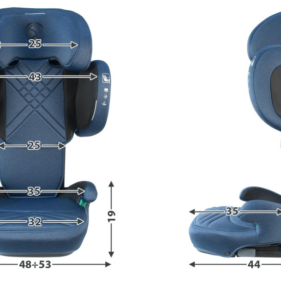 Автокресло Coletto Avola Isofix 15-36, синий