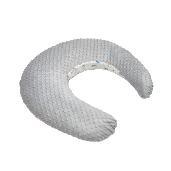 Pregnant pillow Twins Minky, grey