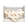 Bedding set for a baby crib 7 el Twins Fluffy Puffy Umbrella grey/yellow