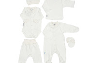 Набор в роддом Twins интерлок (6 элементов) 56р, ecru, беж светлый