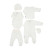 Maternity set Twins interlock (6 elements) 56p, ecru, light beige