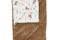 Twins Wave plaid with removable filling (slimtex) 100x80, latte