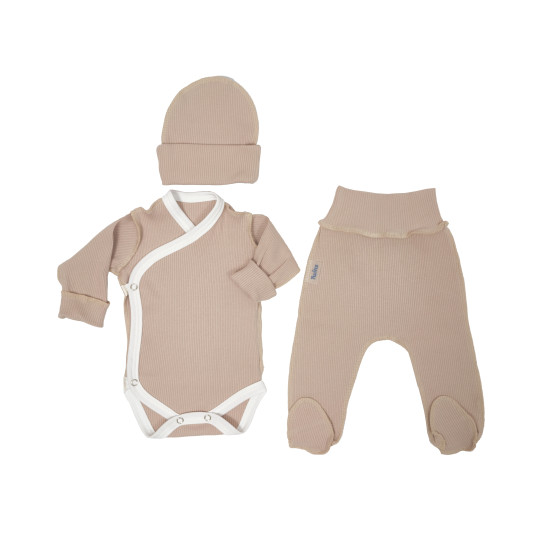 Набор в роддом Twins Ego (3 эл), beige, бежевый, 50
