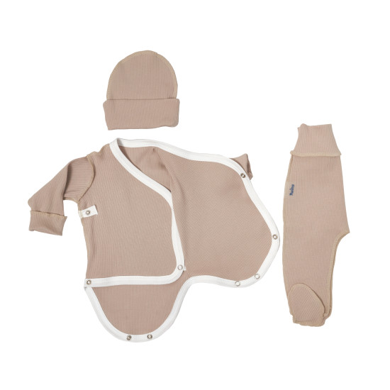 Набор в роддом Twins Ego (3 эл), beige, бежевый, 50