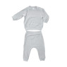 Костюм Twins Ego велюр (кофта и штаны) 62р, grey, серый