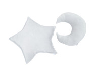 Bumper - pillow Twins Moon and star Ego velour grey