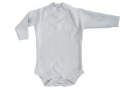 Боди Twins Ego велюр 68р длинный рукав, grey, серый