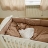 Постельный комплект в детскую кровать 7 эл Twins Fluffy Puffy Mocca бежевый темный