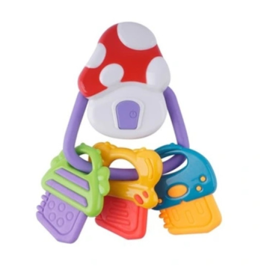 Погремушка пластиковая музыкальная Baby Mix Ключи, мультицвет