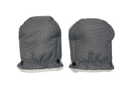 Перчатки Twins Snow меховые 80-192-101, light grey, светло серый