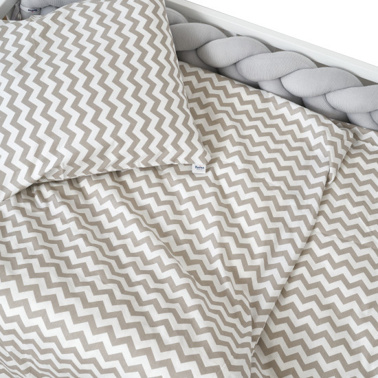 Bed 4 el Twins Star one and a half zigzag beige