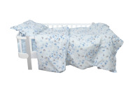 Постель 4 эл Twins Butterfly полуторная голубой