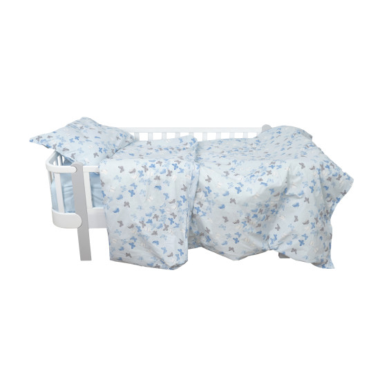 Bed 4 el Twins Butterfly one and a half blue