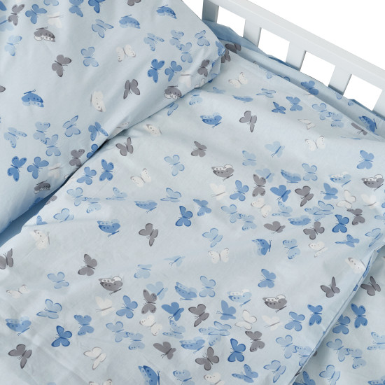 Bed 4 el Twins Butterfly one and a half blue