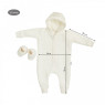 Romper Twins knitted insulated 62r, white