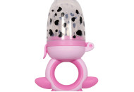 Nibbler silicone Twins cow, pink