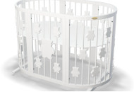 Кровать IngVart Smartbed Round Мишки с маятником, белый