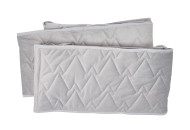 Бампер Twins Premium 200 стеганый Velvet, grey, серый