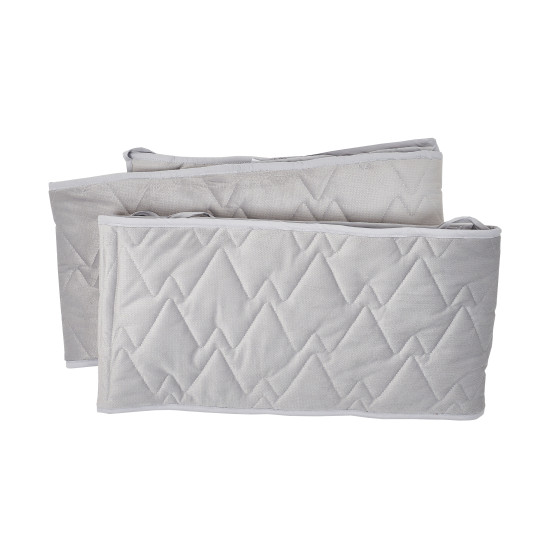 Бампер Twins Premium 200 стеганый Velvet, grey, серый