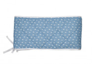 Bumper Twins Premium quilted 360 cm Dots blue