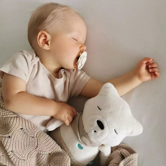 Ночник My hummy Franc с белым шумом и колыбельными, beige, бежевый