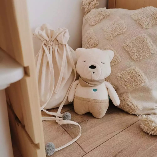 Ночник My hummy Franc с белым шумом и колыбельными, beige, бежевый