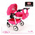Коляска для ляльки Adbor Lily Sport 09 рожевий