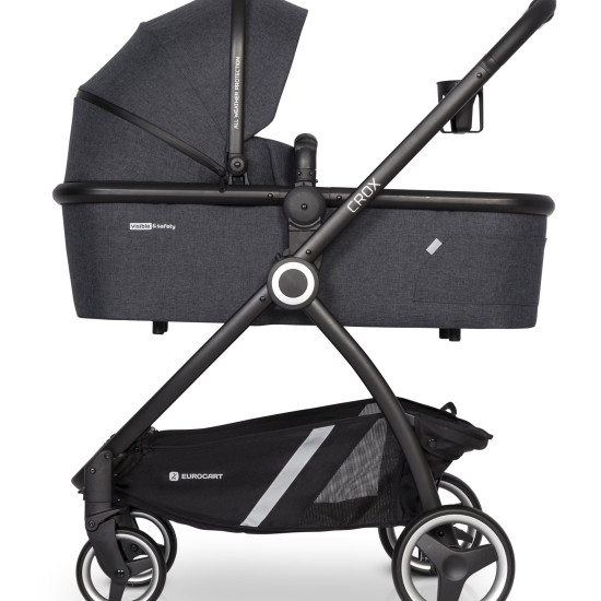 Коляска 2 в 1 Euro-Cart Crox Coal, графит