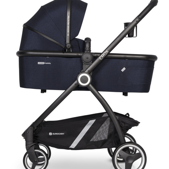 Коляска 2 в 1 Euro-Cart Crox Cosmic blue чорний