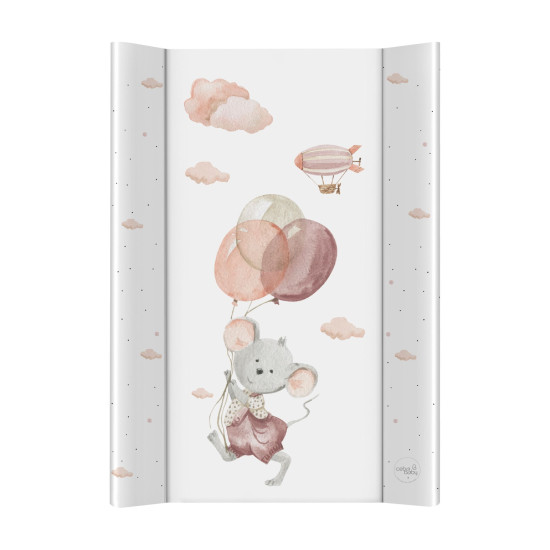 Повивальна дошка Cebababy 50x70 Basic Mouse білий