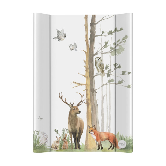 Пеленальная доска Cebababy 50x70 Basic Woodland белый