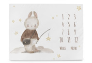 Килимок для гри Cebababy 92x72 Календар росту, Dreamer, білий