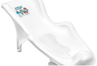 Горка для купания малыша Maltex Smurfs с антискользящим ковриком белый