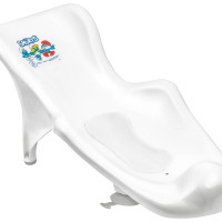 Горка для купания малыша Maltex Smurfs с антискользящим ковриком белый