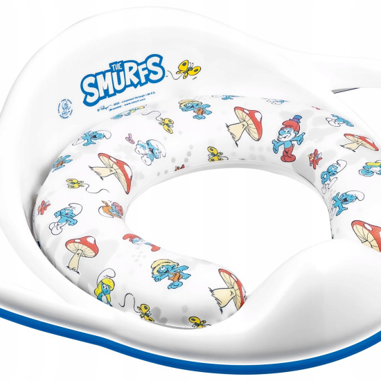 Накладка на унитаз Maltex Smurfs мягкая, белый/белый