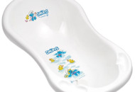 Детская ванна Maltex Smurfs 84 см со сливом белый