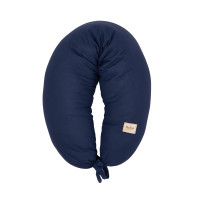 Подушка для беременных Twins Linen, dark blue, темно синий