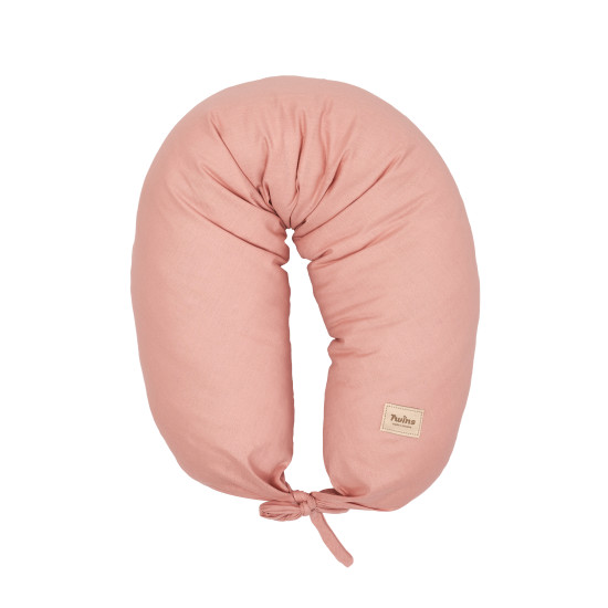 Подушка для беременных Twins Linen, powder pink, пудра